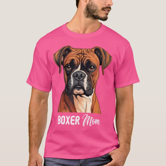 Boxer Mum Dog Boxer T-Shirt (Front)