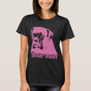 Boxer Mum Dog Face Dog Pet Apparel Item T-Shirt