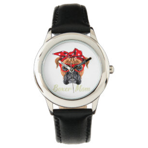 Boxer Mum Dog Lovers Animals Lover Pet Owner Gift Watch