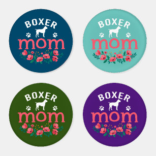 Boxer Mum Gifts Womens Cute Boxer Dog Lover Owner  Coaster Set