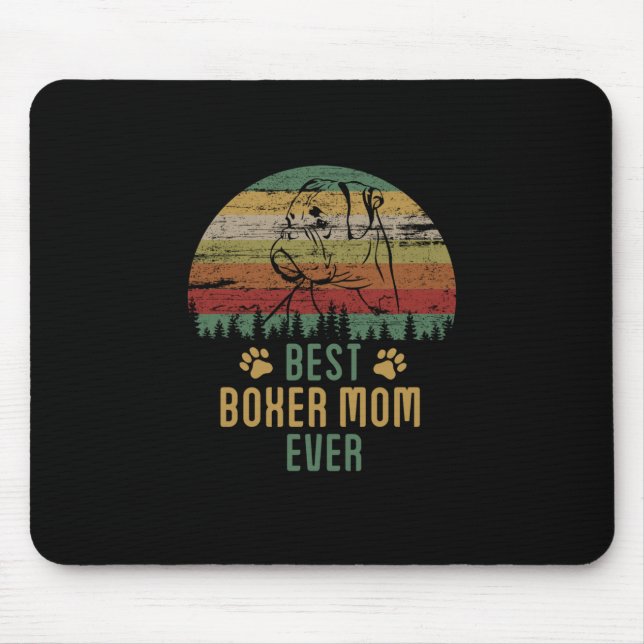 Boxer mum mouse mat (Front)