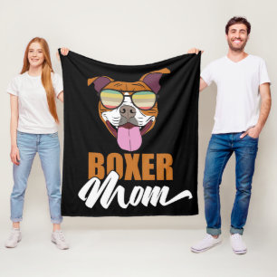 Boxer Mum Personalised To My Mum Fleece Blanket
