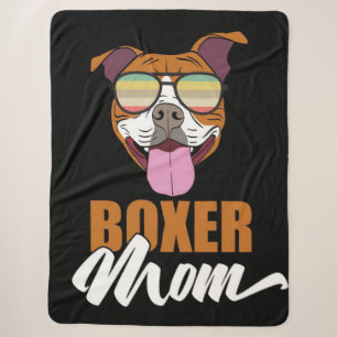 Boxer Mum Personalised To My Mum Sherpa Blanket