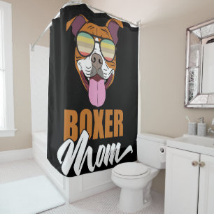 Boxer Mum   Personalised To My Mum Shower Curtain