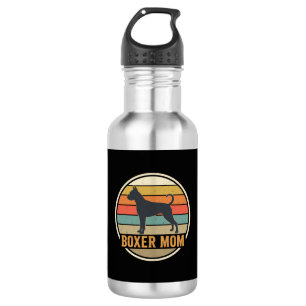 Boxer Mum Retro Sunset Dog 532 Ml Water Bottle