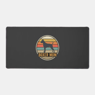 Boxer Mum Retro Sunset Dog Desk Mat