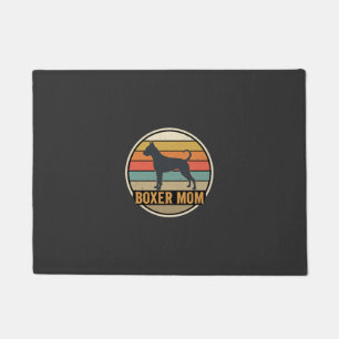 Boxer Mum Retro Sunset Dog Doormat