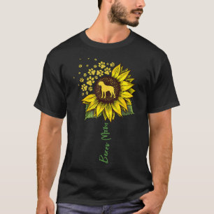 Boxer Mum Sunflower Boxer Dog Gifts Dog Mum Mama T-Shirt