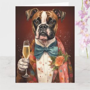 Boxer New Year Card