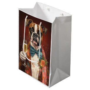 Boxer New Year Medium Gift Bag