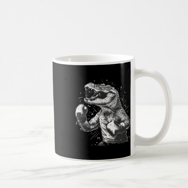 Boxer Octopus Lover Ocean Sea Creature Kickboxing  Coffee Mug (Right)