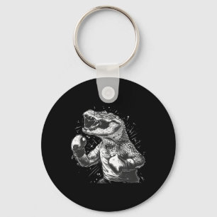 Boxer Octopus Lover Ocean Sea Creature Kickboxing Key Ring