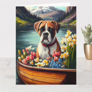 Boxer on a Paddle: A Scenic Adventure Card