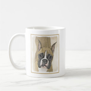 Boxer Painting - Cute Original Dog Art Coffee Mug