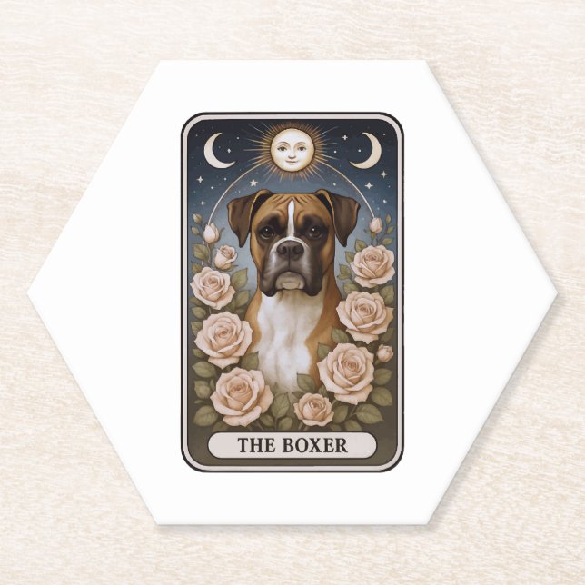 Boxer Paper Coaster (Front)