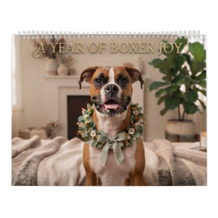 Boxer Paws & Joy: A Year-Long Calendar