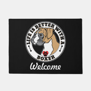 Boxer Personalised Life Is Better With A Boxer Doormat