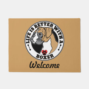 Boxer Personalised Life Is Better With A Boxer Doormat