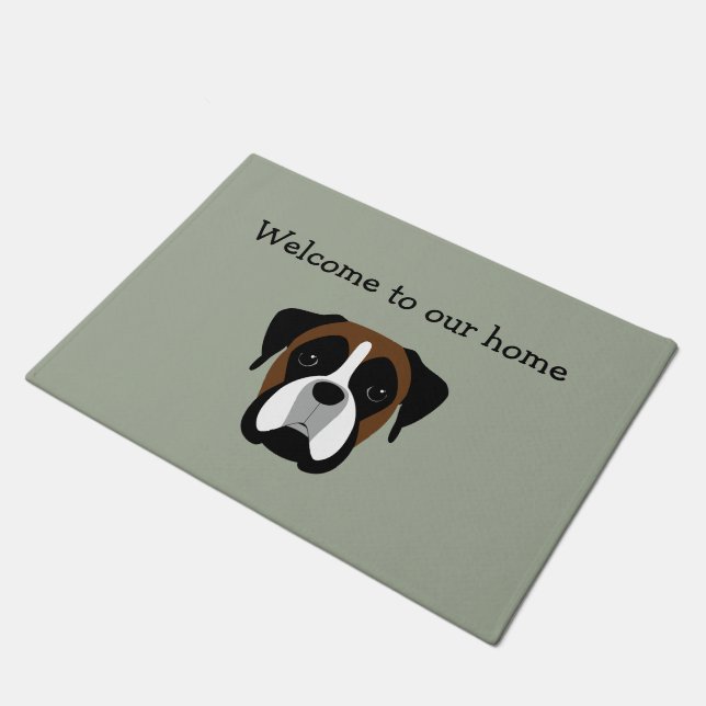 Boxer Pet Home Welcome Mats (Angled)