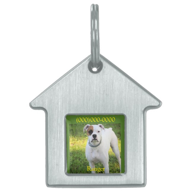 Boxer Pet ID Tag (Front)