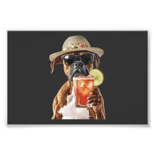 Boxer photo print