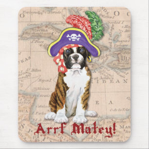 Boxer Pirate Mouse Mat