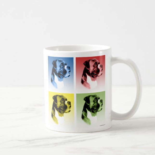 Boxer Pop Art Coffee Mug (Right)