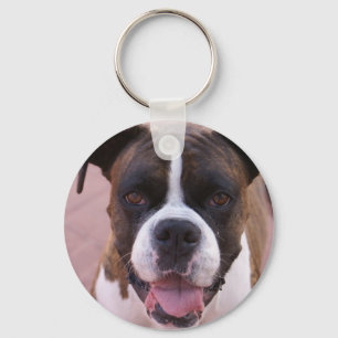 Boxer Pup Keychain