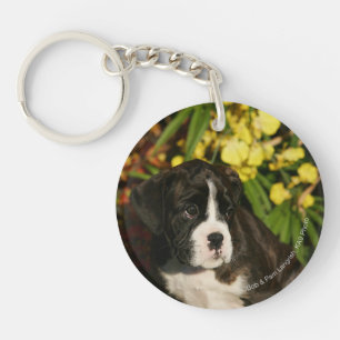 Boxer Puppies Key Ring