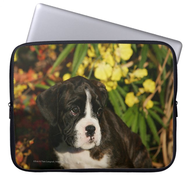 Boxer Puppies Laptop Sleeve (Front)