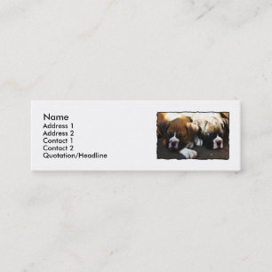 Boxer puppies skinny business cards