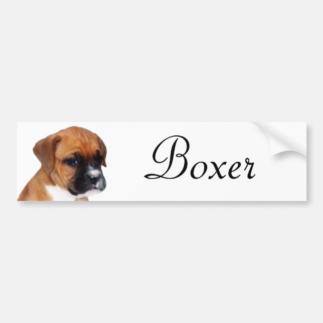 Boxer puppy sticker (Front)