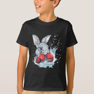Boxer Rabbit With Boxing Gloves Kickboxing Funny B T-Shirt