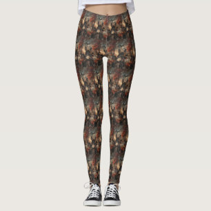 Boxer Riding Motorcycle Halloween Scary Leggings