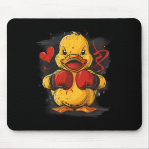 Boxer Rubber Duck With Boxing Gloves Kickboxing Fu Mouse Mat