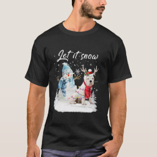 Boxer Santa Dog Christmas Snowman Xmas Pajama T-Shirt