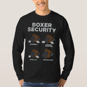 Boxer Security Funny Animal Pet Dog Lover Owner Mo T-Shirt