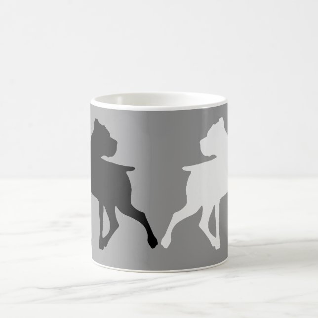 Boxer Silhouette Duet Coffee Mug (Center)