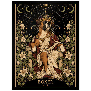 Boxer, Starlit Tarot Art Postcard