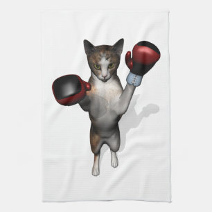 Boxer Tabby Tea Towel