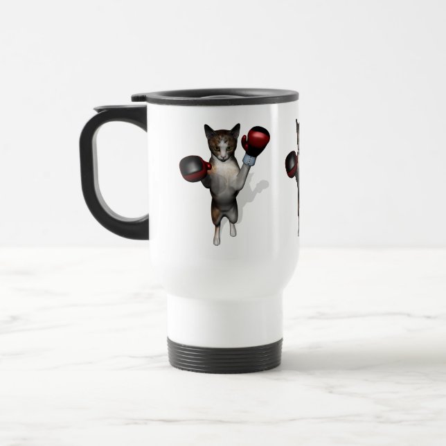 Boxer Tabby Travel Mug (Left)