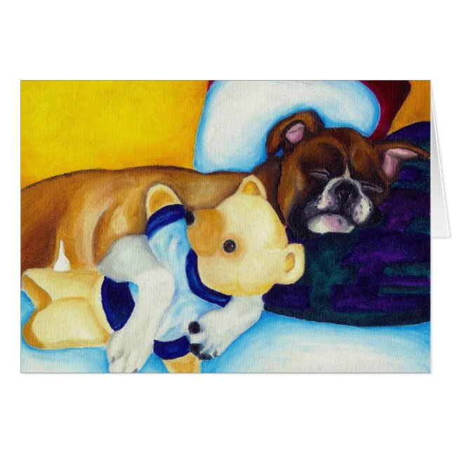 Boxer & Teddy Bear (Front Horizontal)