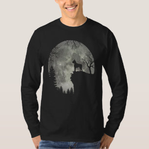 Boxer Terrier And Moon Halloween Classic Halloween T-Shirt
