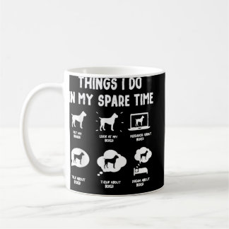 Boxer Things Do Spare Time Funny Dog Mum Dad Coffee Mug