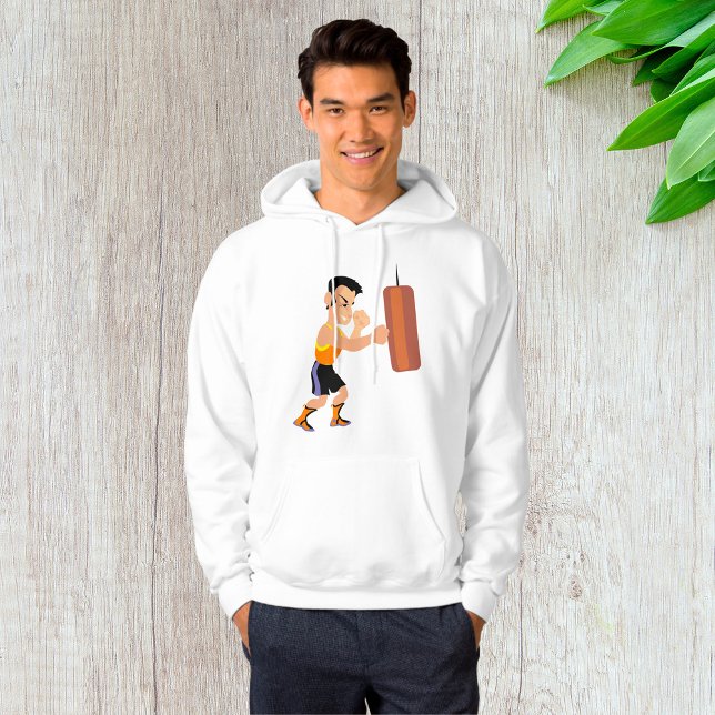 Boxer Training with Punching Bag Hoodie (Creator Uploaded)