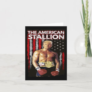 Boxer Trump Rocky Trump Meme Trump 2024  Card