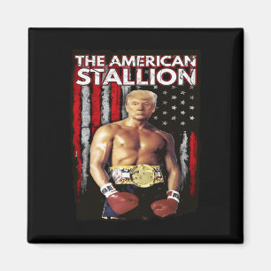 Boxer Trump Rocky Trump Meme Trump 2024  Magnet