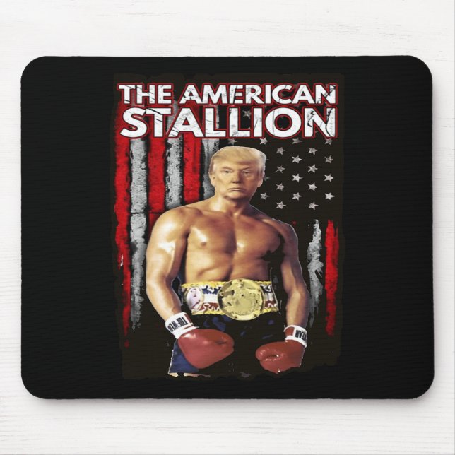 Boxer Trump Rocky Trump Meme Trump 2024  Mouse Mat (Front)