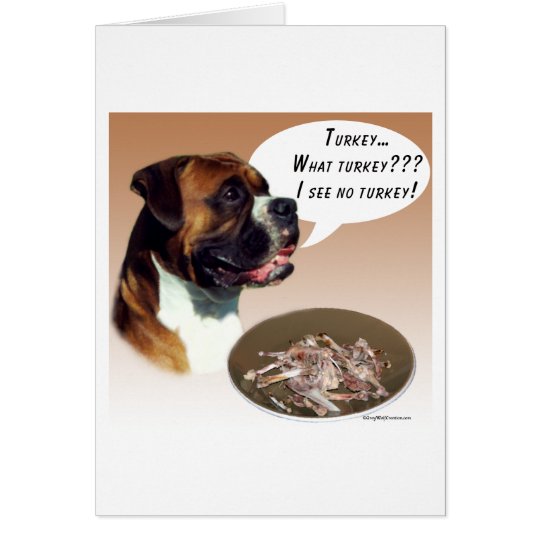 Boxer Turkey Card