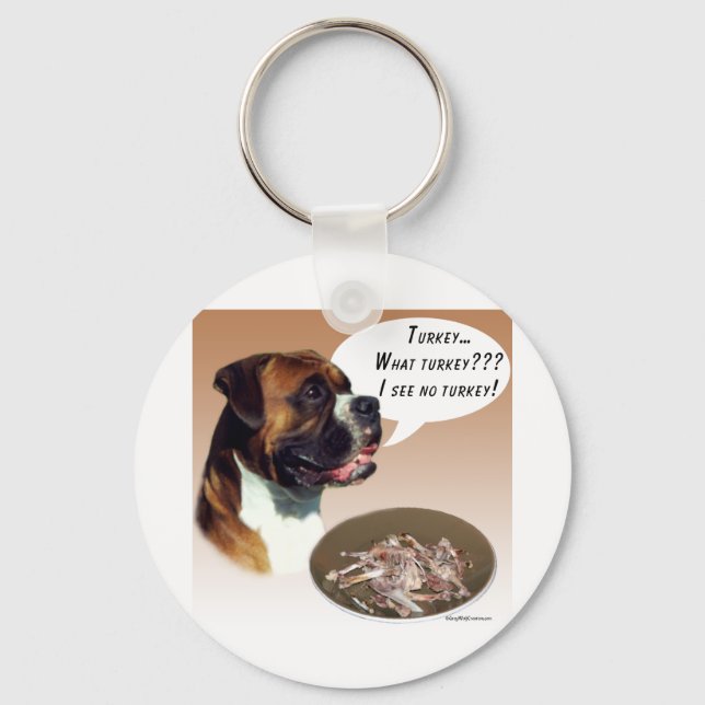 Boxer Turkey Key Ring (Front)